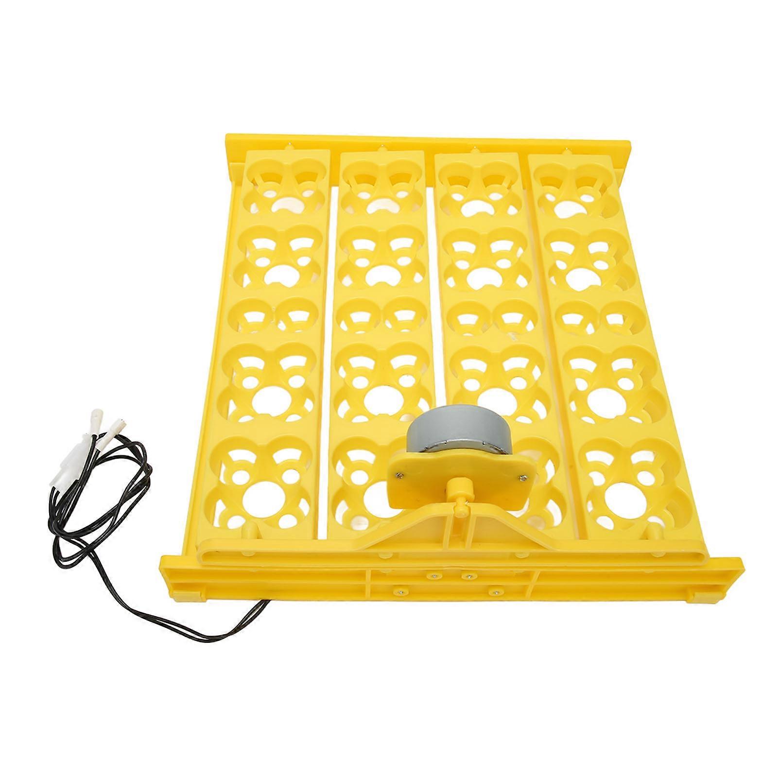 Egg Turning Tray Multifunction Automatic Egg Turner Incubator Tray for 16 Duck Eggs 16 Eggs 72 Quail Eggs Incubation AC12V