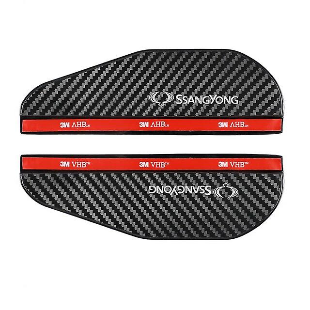 2Pcs αυτοκίνητο καθρέπτη Βροχή φρύδι Rain Shield προστατευτικό κάλυμμα σκιάς για Ssangyong Kyron Rexton κοράντο Actyon Αθλητισμός Tivoli~0643