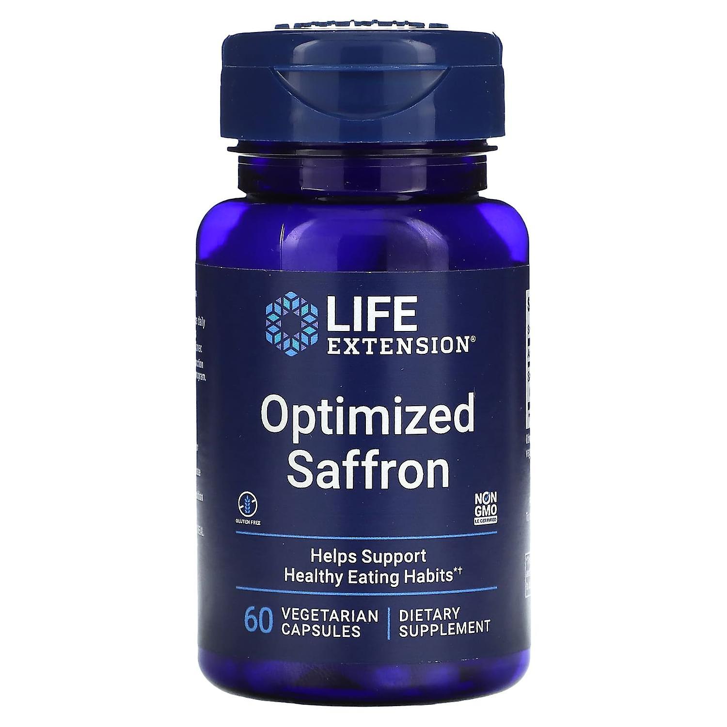 Life Extension, Optimized Saffron, 60 Vegetarian Capsules
