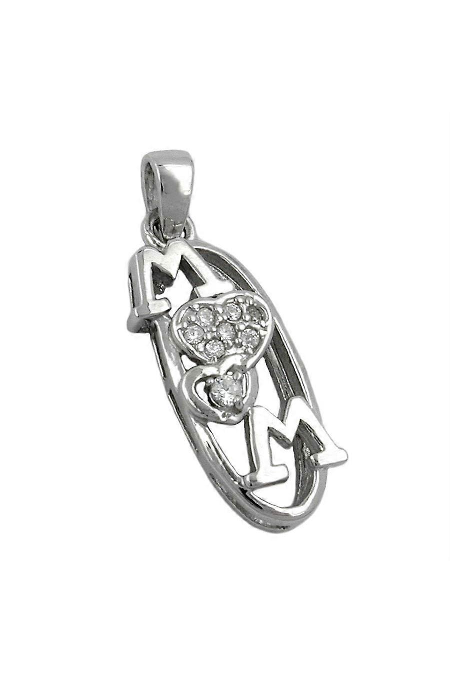 Pendant 'mom' Zirkonia Silver 925 - Gl90115