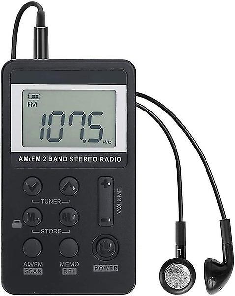 Mini Pocket AM/FM Digital Stereo Handheld Radio