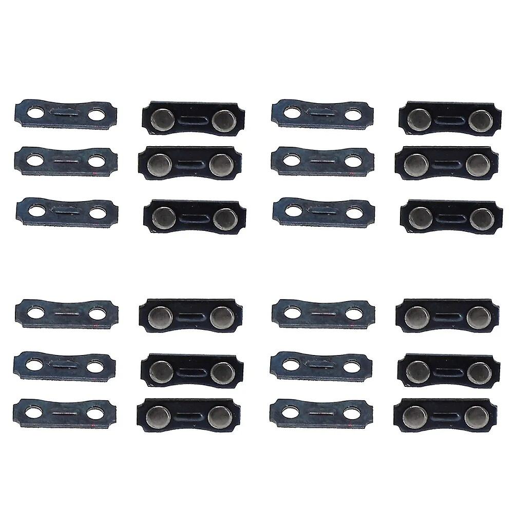 12 Sets Chainsaw Chain Links 3/8LP Pitch - 0.050 Gauge Chainsaw Repair Part Pre-set Bands Size 16.5x6.1x1.0mm~10379