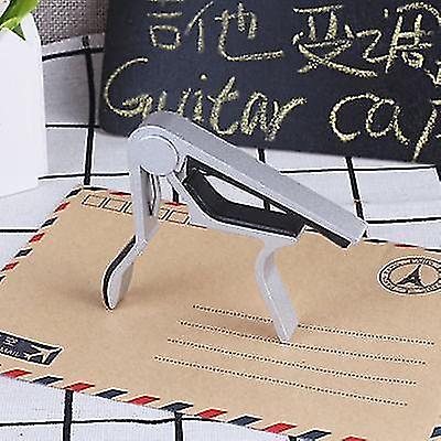 Argento Lega di Alluminio Chitarra Capo Accessori Quick Change Clamp Key Acoustic