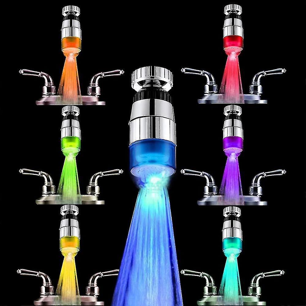 7-Color Changing LED Light Shower Head for Home Bathing