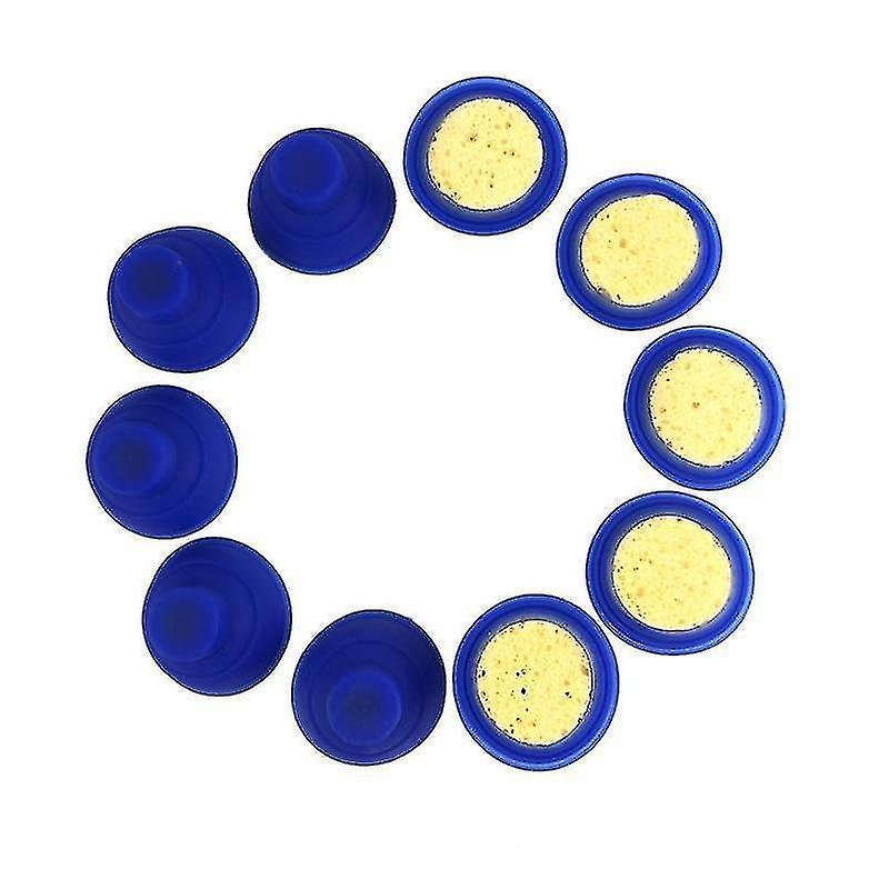 Massagers Replace Paddle For Body Slimming Device Silicon Electrodes Conductive Pads 10pcs Blue Electrode