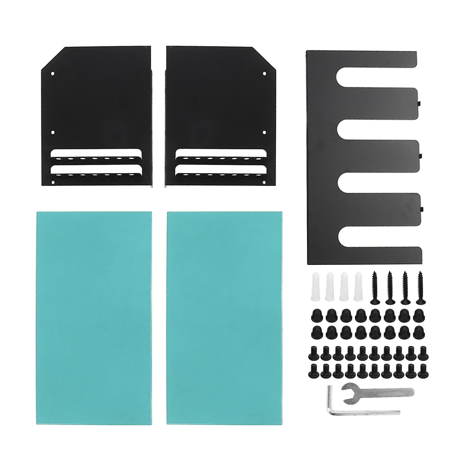 Power Tool Organizer 4 Slots Iron Structure Multifunctional Compact Drill Holder Wall Mount for Workshop Warehouse