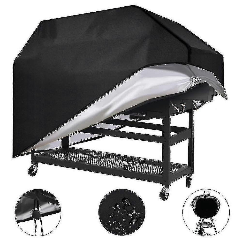 Hmwy-homemiyn 210d Oxford Cloth Outdoor Dustproof Grill Covers Barbecue Grill Dust