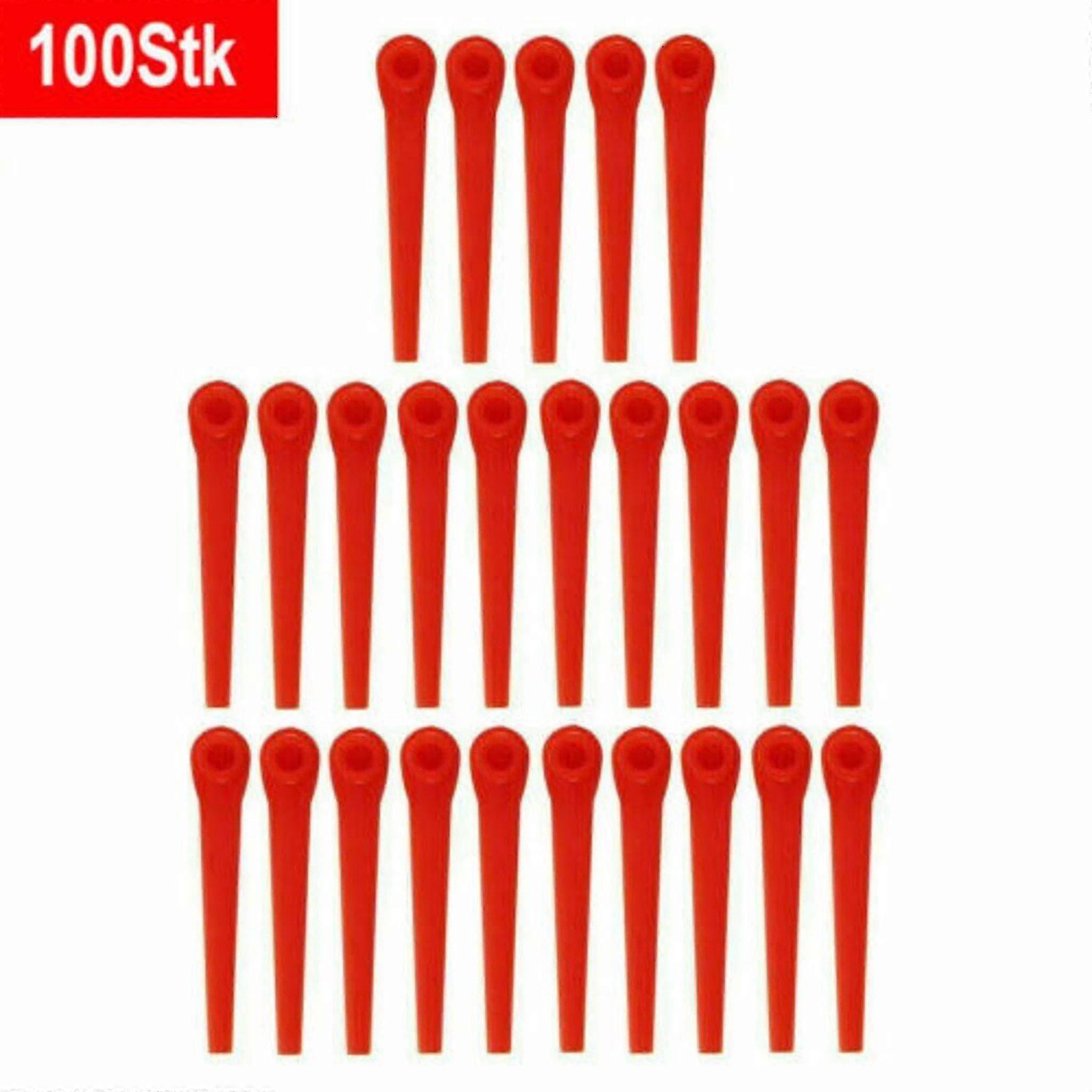 100x plastblader erstatning for gardena gresstrimmer Easycut Li-18/23r (100 stk) -zz Tw_Dec