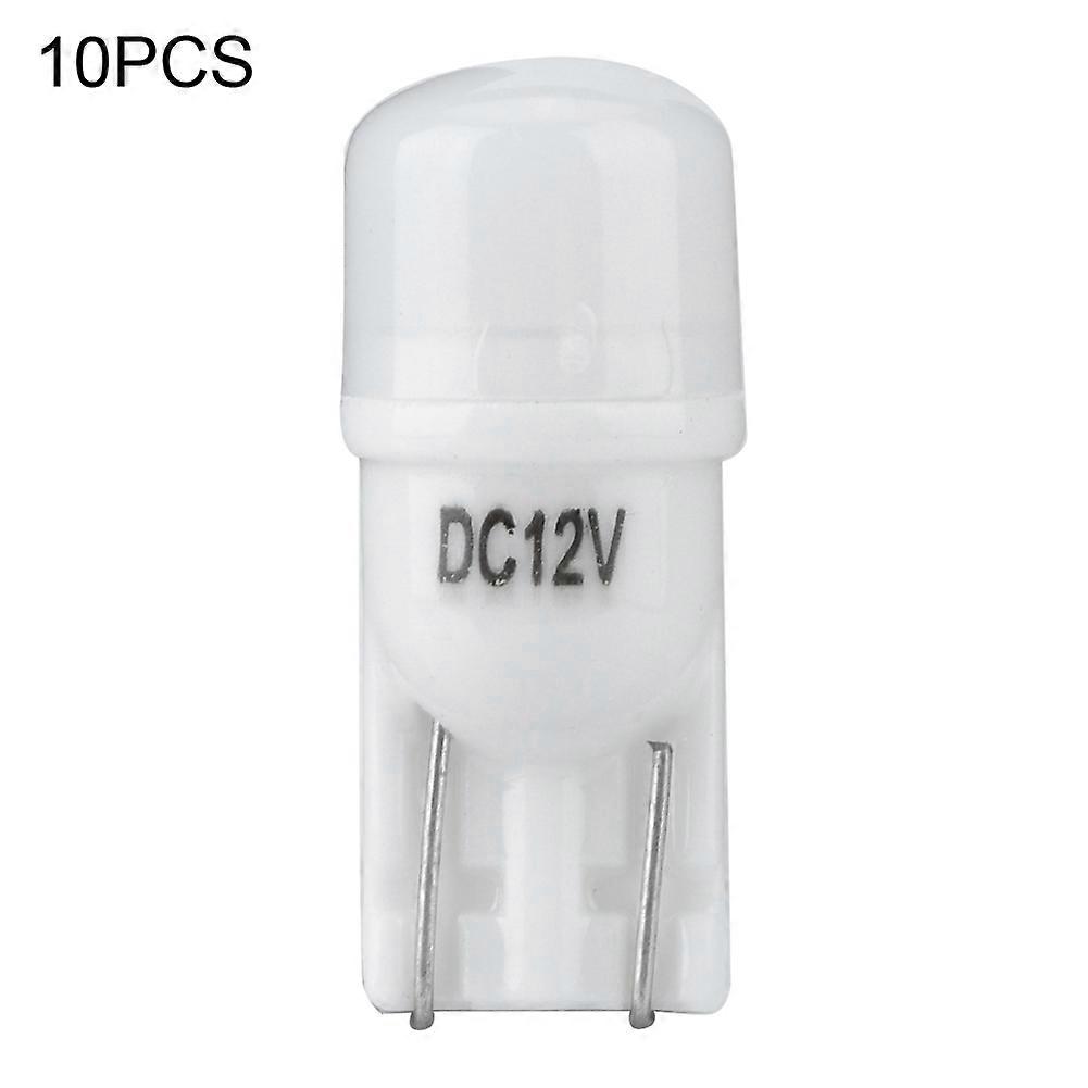 10 lampadine da 12 V 8000 K per indicatori di direzione per portiera di parcheggio, luce per auto (bianche)