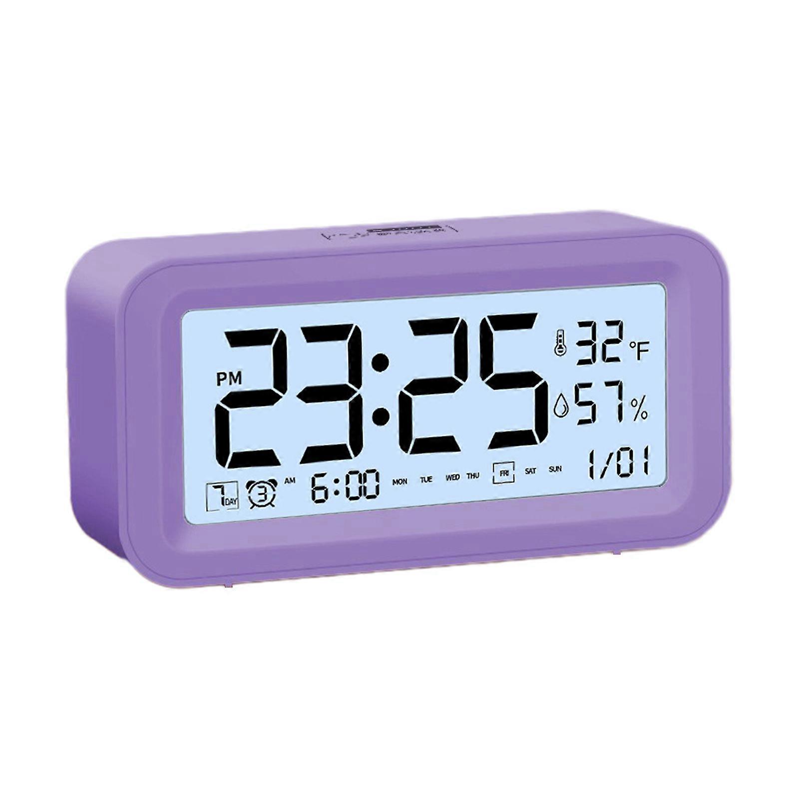 Digital Electronic Clock LED Display Electronic Clock Stereo Digital Display Snooze Alarm Clock 12/24H Change Countdown