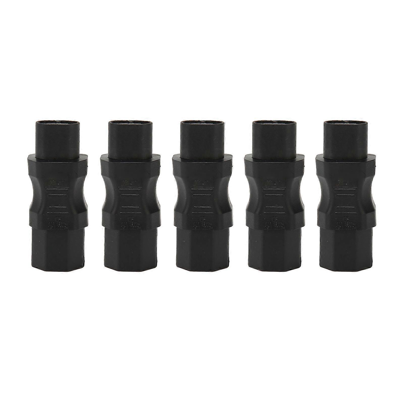 5 Pcs IEC320 C8 to C13 Power Adapter 2500W 10A 2.5A Power Plug Adapter for PDU Chassis Laptop Computer Room 250V