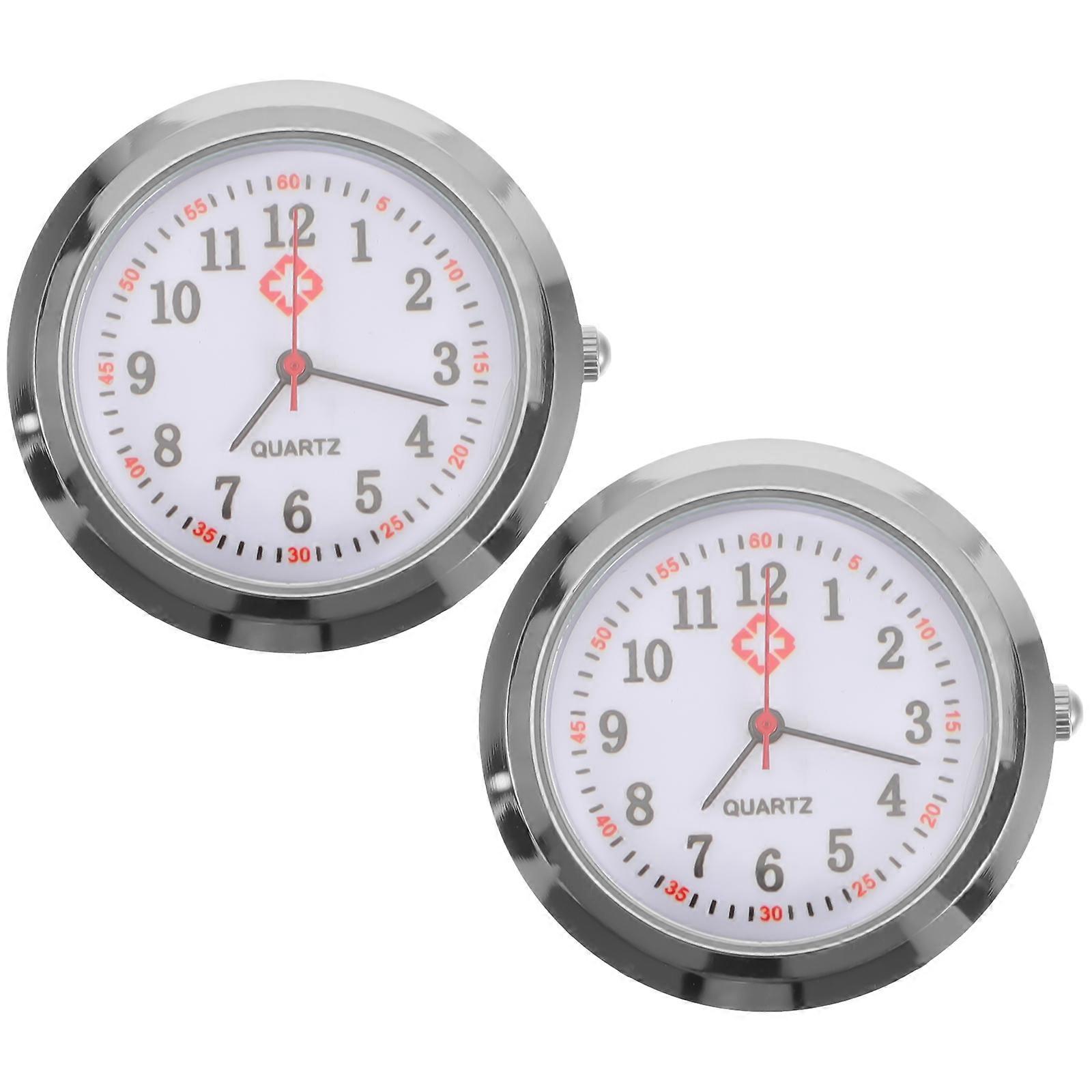 2pcs Creative Quartz Pocket Watch Dial Practical Nurse Pocket Watch Dial