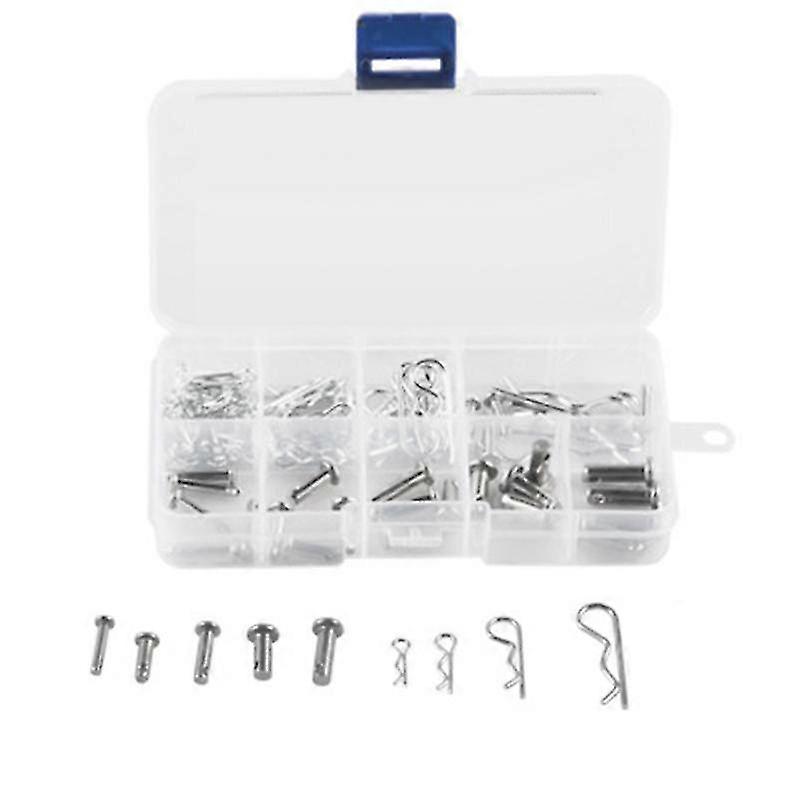 100PCS الكربون الصلب الزنك مطلي R عقبة دبوس جرار كليب كوتر دبوس لميكانيكا السيارات أعمال المرائب