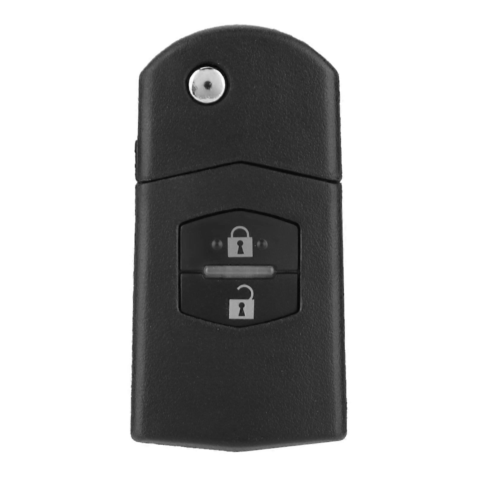 Flip 2 Button Remote Key Fob Case Shell Cover Fit For MAZDA 2 3 5 6 RX8 MX5 2B