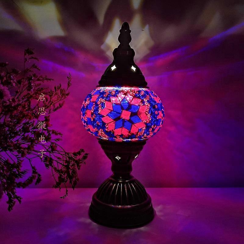 Turkish mosaic table Lamp vintage art deco Handcrafted lamparas de mesa mosaic Glass romantic bed light lamparas con mosaicos