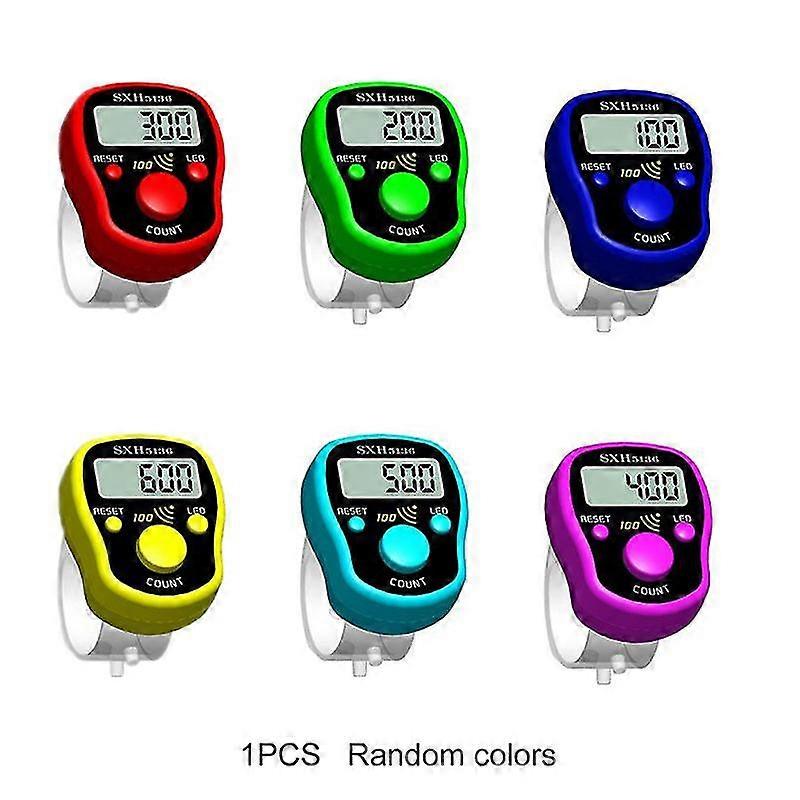 Compteur de doigts électronique à affichage numérique LED réinitialisable