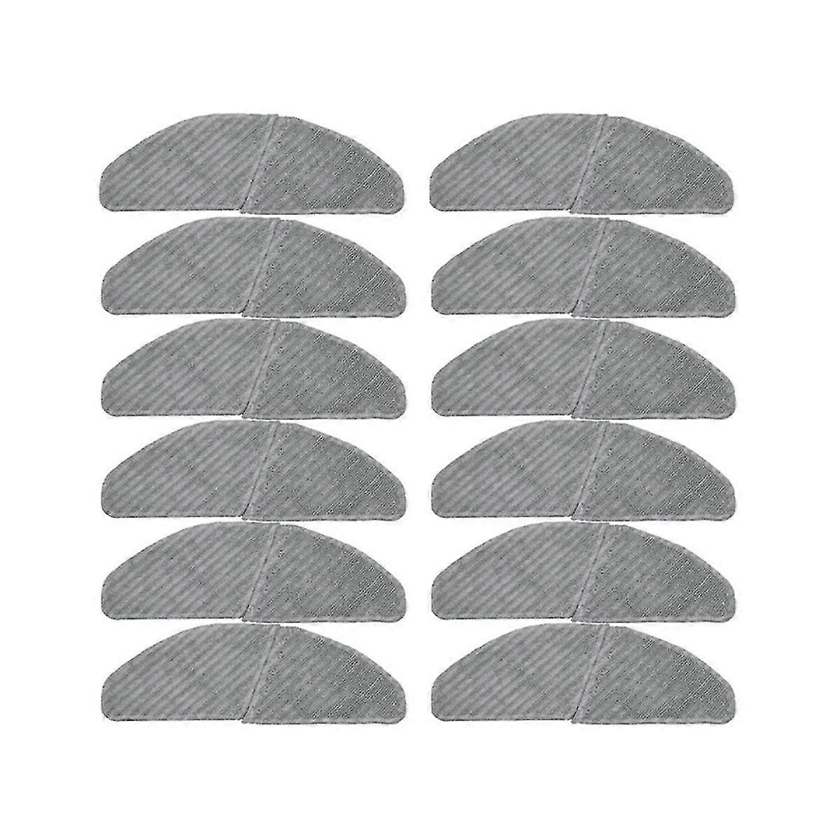 12pcs Robot Vacuum Cleaner Mop For S8+ M7 Pro Robot Polyester Swipe Wipe Mop Cloth Pads For Home Ap