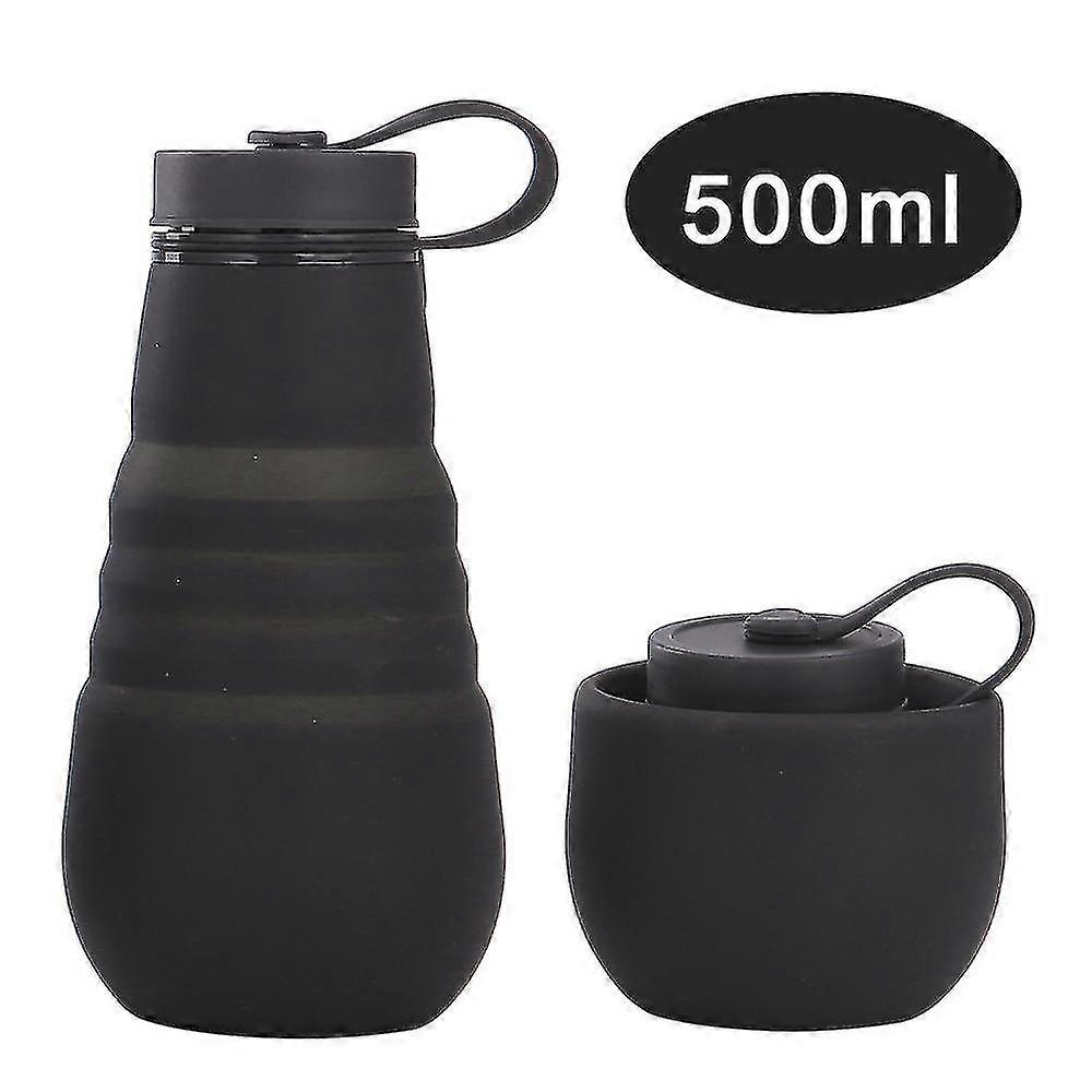 Collapsible Water Bottle Silicone Foldable Travel Water Bottle Leak Proof Drinking Bottle