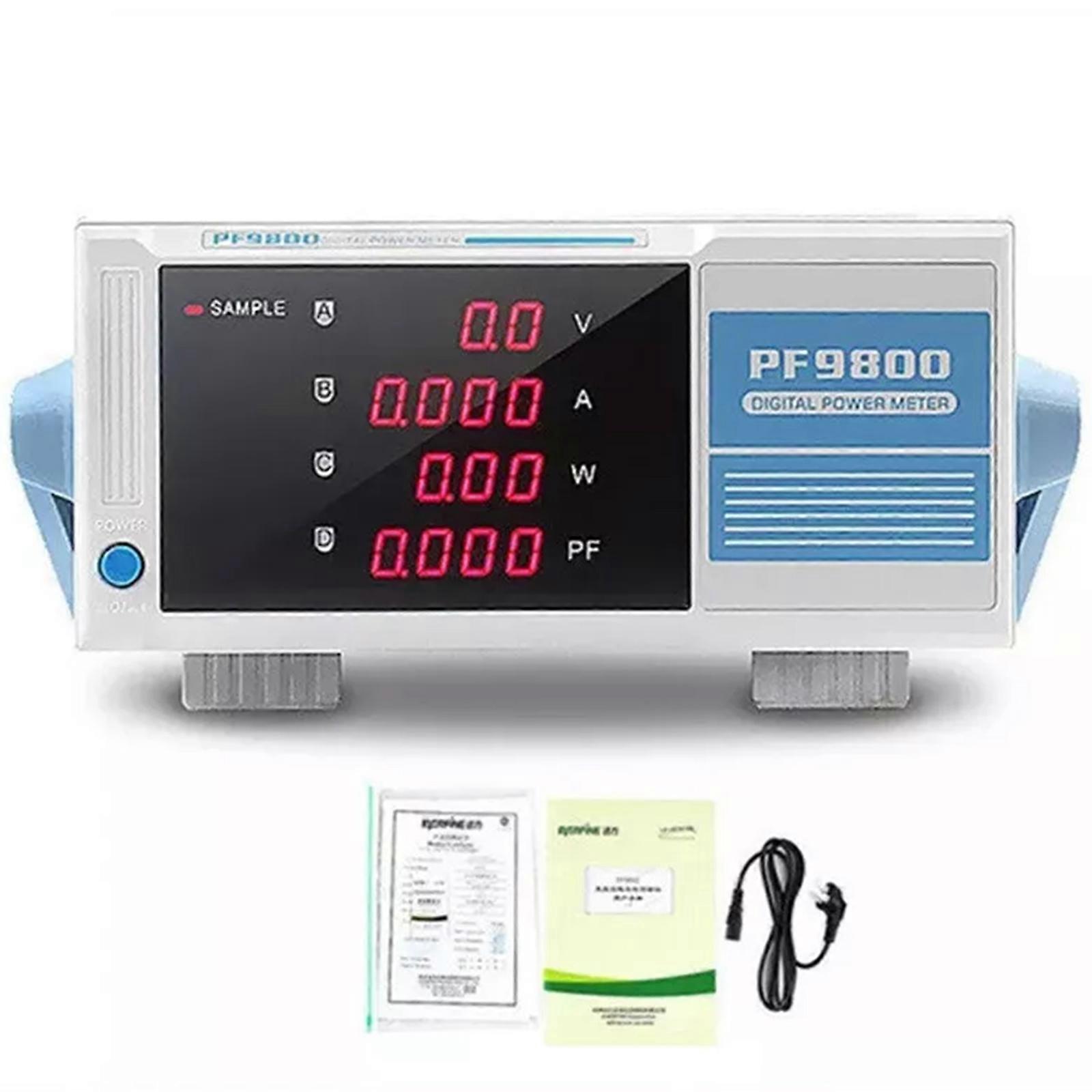 Digital Power Meter Intelligent Electrical Parameter Tester 600V 20A Bandwidt
