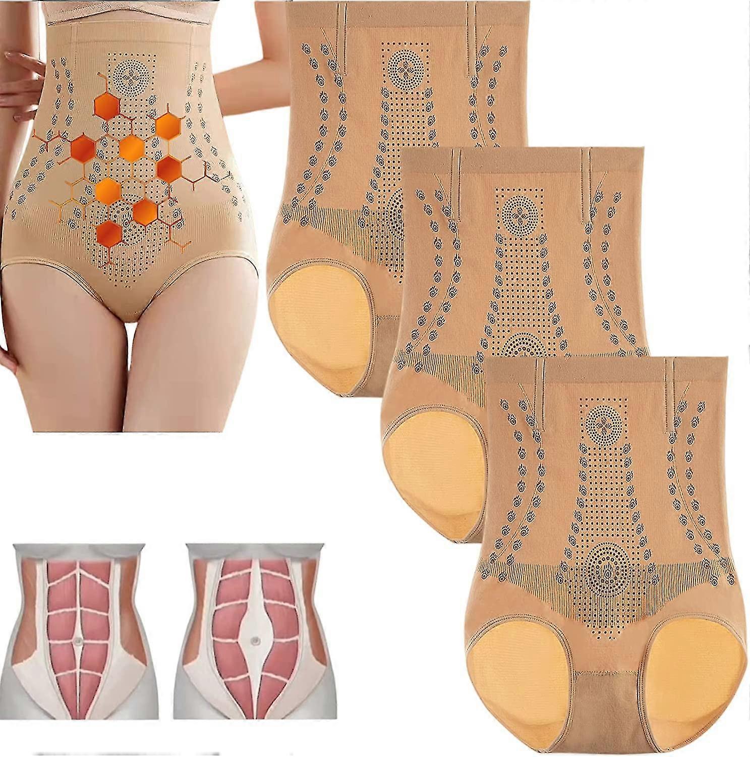 3pcs Ions Tech Unico Fibra Restauro Shaper, Grafene A Nido d'Ape Vaginale Stringimento & Corpo Modellante Slip Happy H