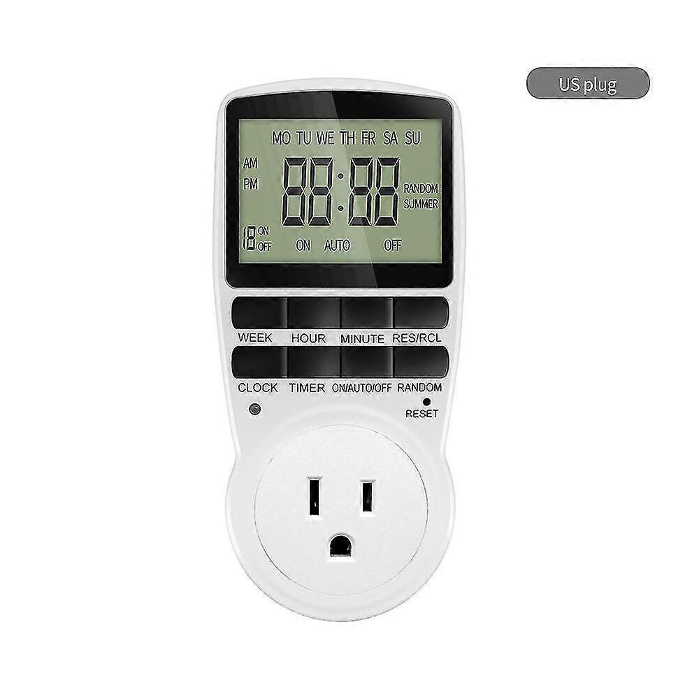 Power Timer Switch Electronic 12/24 Hour Programmable Timing Socket Plug Outlet Kitchen Appliance Time Control