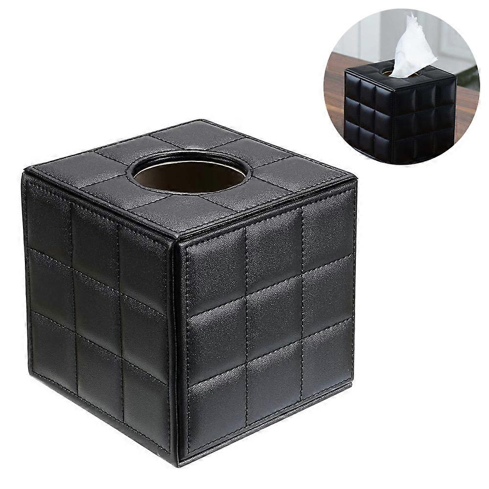 PU Leather Household Rectangular Tissue Paper Holder Box Cover Case