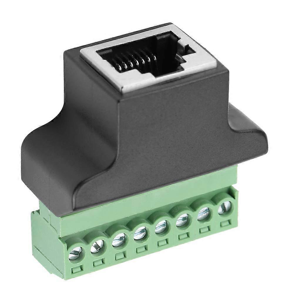 RJ45 Breakout ، موصل محول المحطة الطرفية اللولبية ، موصل طرفي لولبي 8 دبوس لموسع Ethernet