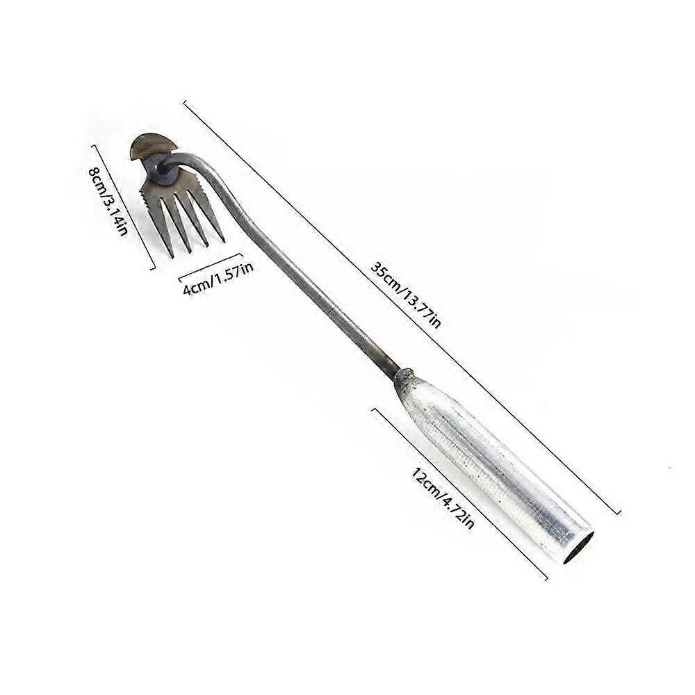 Garden Grass Weeder 4 Teeth Plants Grass Root Weeding Hand Grass Pulling Tool Uprooting Weeding Artifact For Yard Patio