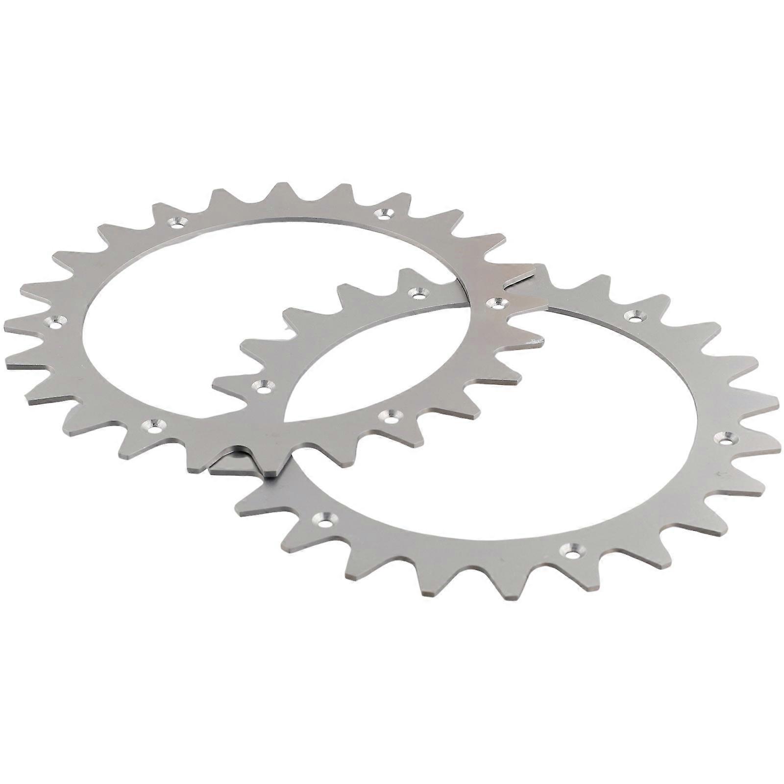 2PCS Stainless Steel Traction Improved Auxiliary Wheels With Robotic Spike For Worx Landroid Plus S/M Robot Lawn Mower 205*205MM