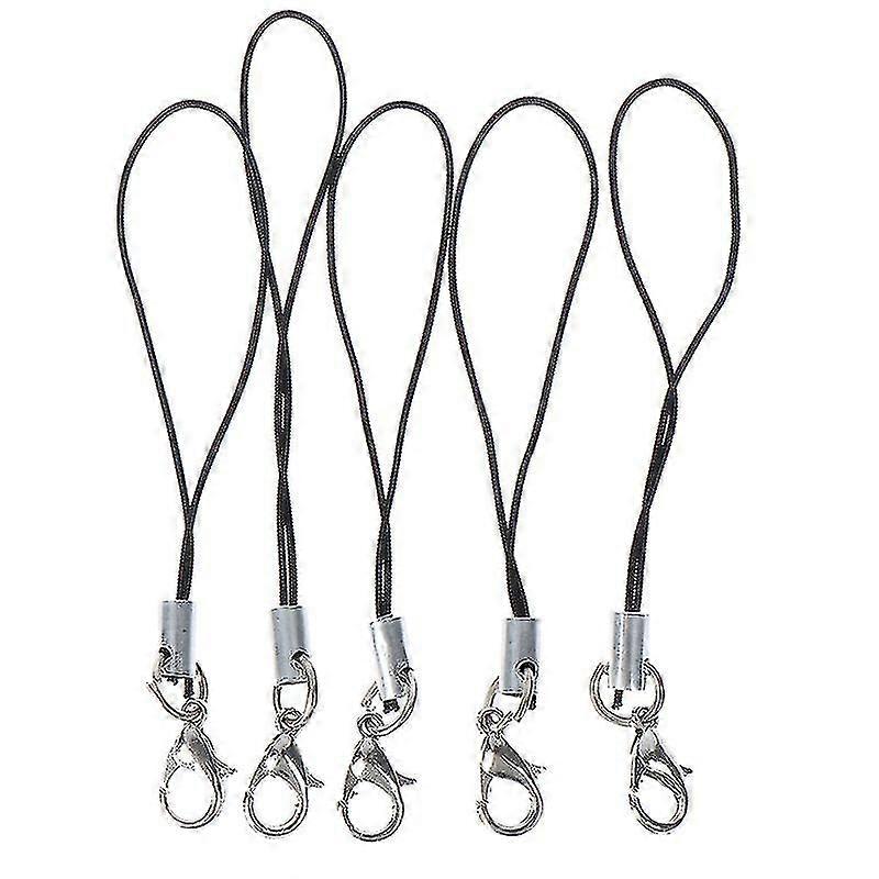 10pcs Lanyard Keychain For Usb Flash Drive Strap String Black Hfmqv