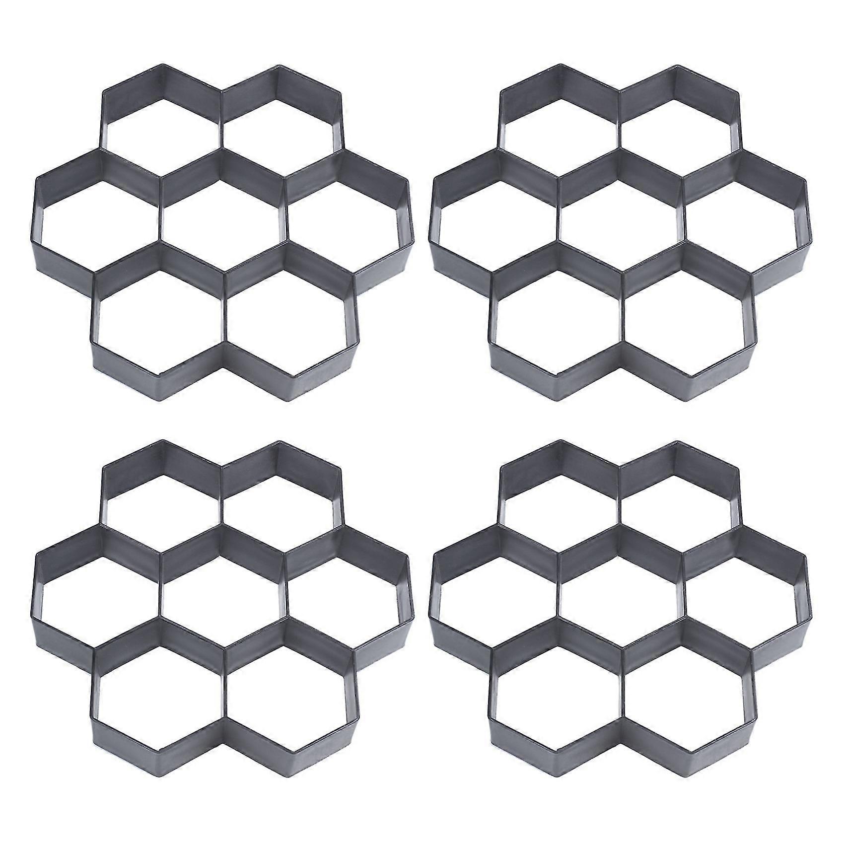 4x Diy Patio Walk Maker Step St Concrete Paver Mold Reusable Path Maker Mold En Paving S