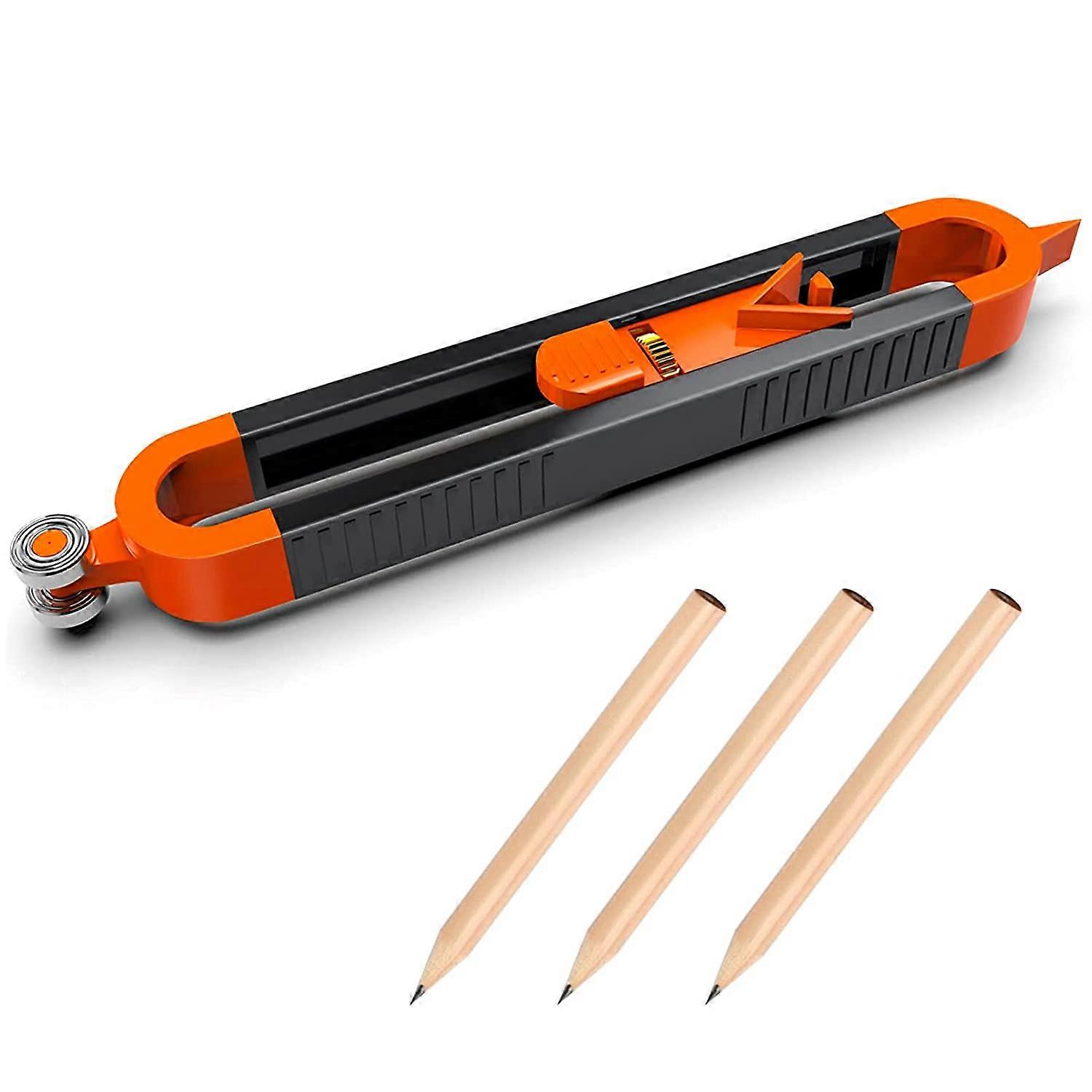 Contour Measuring Tool with Lock for Pencil - Wood Scribe Tool Edge Corner Measuring Profile Duplic