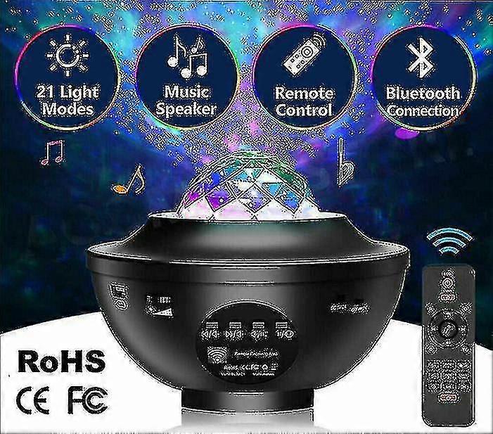 Bluetooth Led Galaxy Starry Night Light Projector Sky Party Lamp Gift
