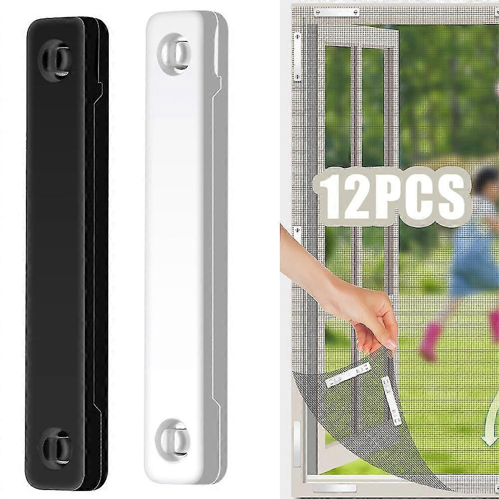 Magnets Self-adhesive Punch-free Magnetic Strip Set For Diy Fly Nets, Curtains, Door Curtains 12pcs/set