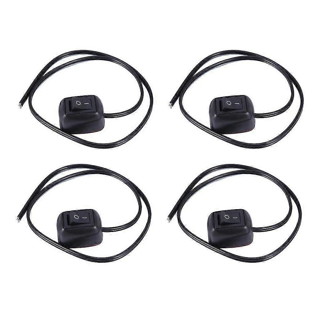 4x Car Diy Switch Water Drop Shape Button Switch Off/on Dc 12v For Fog Lights, Drl, Led Light Bar