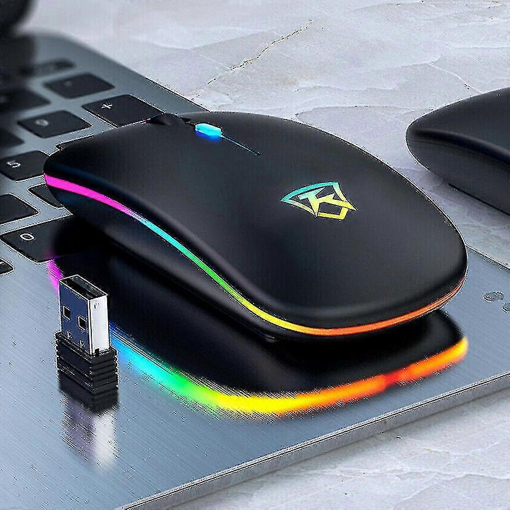 Led Wireless Mouse 2.4ghz Optical Mice For Pc Laptop Computer