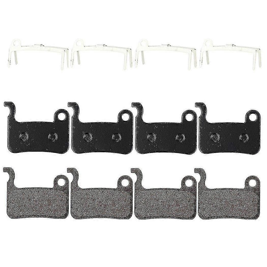 4 Pairs Mtb Bicycle Resin Brake Pads Compatible Shimano Deore M596 M595 M535