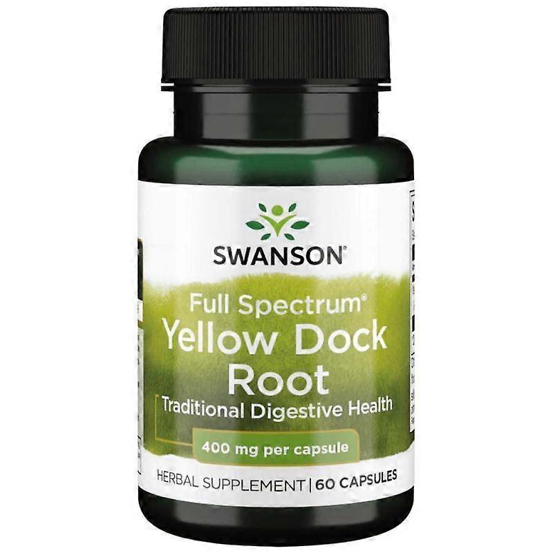 Swanson Full Spectrum Yellow Dock Root 400mg Capsules 60
