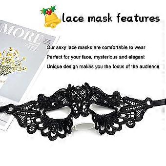 MASCHERA OCCHI MASCHERATA BN DONNA HALLOWEEN PIZZO SBALORDITIVO - Foto 13