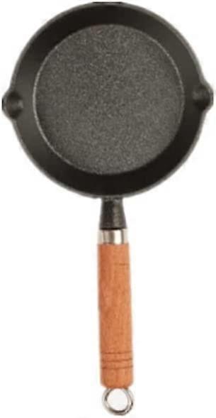 PUOX Mini Fried Egg Cooker Small Cast Iron Small Non -stick Pot Round Steak Flat Pot Suitable for Eggs Dumplings Steak (10cm15cm)