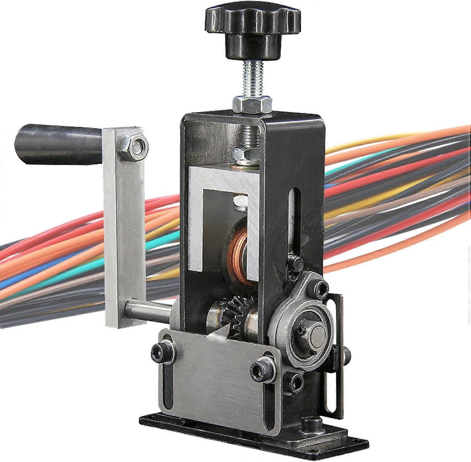 Wire Stripper with Hand Crank, 1-20mm Wire Diameter, Upgraded Manual Wire Stripper, Handle Detachable, Can Be Connected to Electric Drill