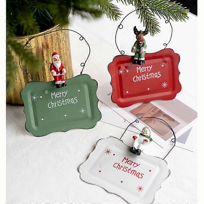 Iron Merry Christmas Plaques Sign