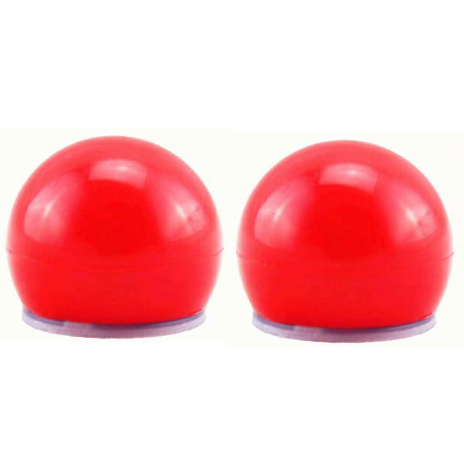 2Pcs Glowing Red Nose Creative Lightweight Plastic Glowing Clown Red Nose Festival Supplies KAESI