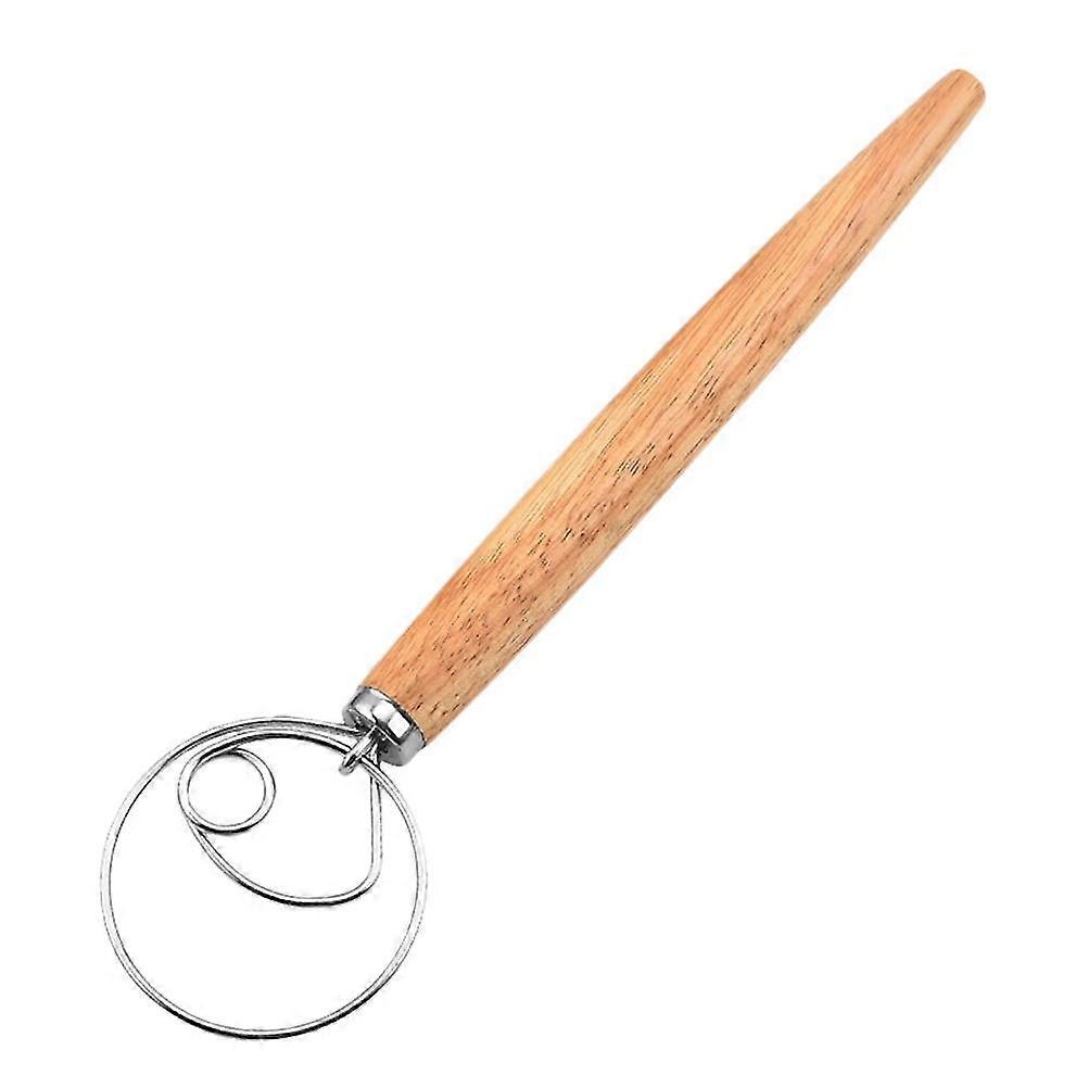 Handmixer Wooden Danish Whisk Baking Dough Whisk Dough Whisker Pastry Whisk