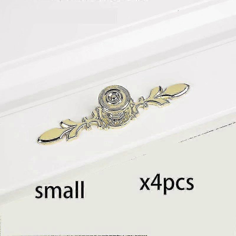 4pcs Retro Style Zinc Style Handle Handle Handle Cabinet Cabinet Cabinet Decoration Cabinet (small Gold)