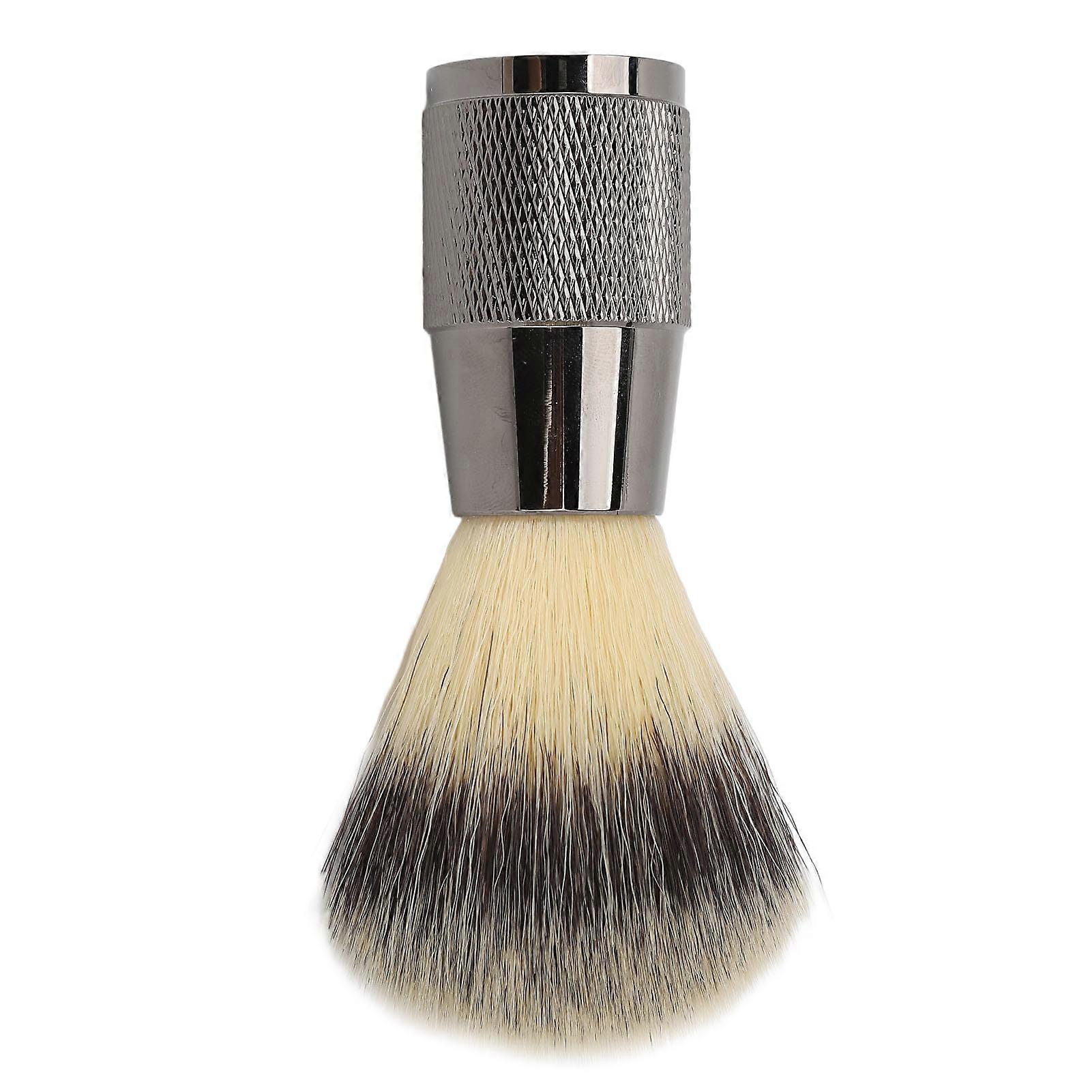 Beard Brush Fine Synthetic Bristles Lightweight Neck Duster Brush with Beautiful Handle for Home Salon