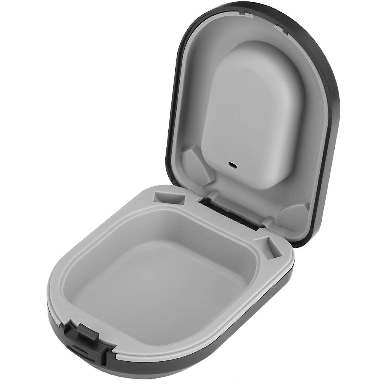Hearing Aid Case Waterproof Portable Drop Resistance Hearing Aid Storage Box Black