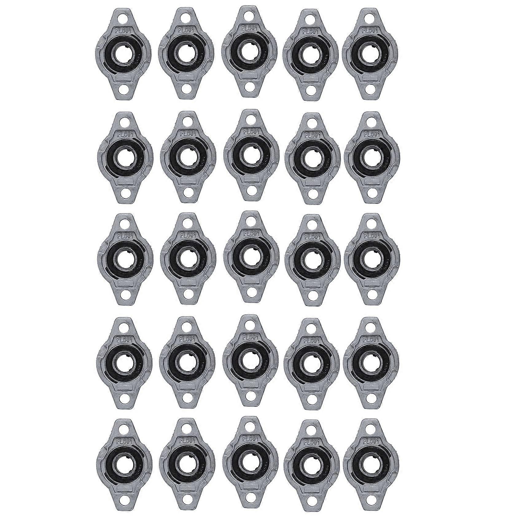 20X FL001 Zinc Alloy 12mm Bore Self Aligning Pillow Block Bearing Flange