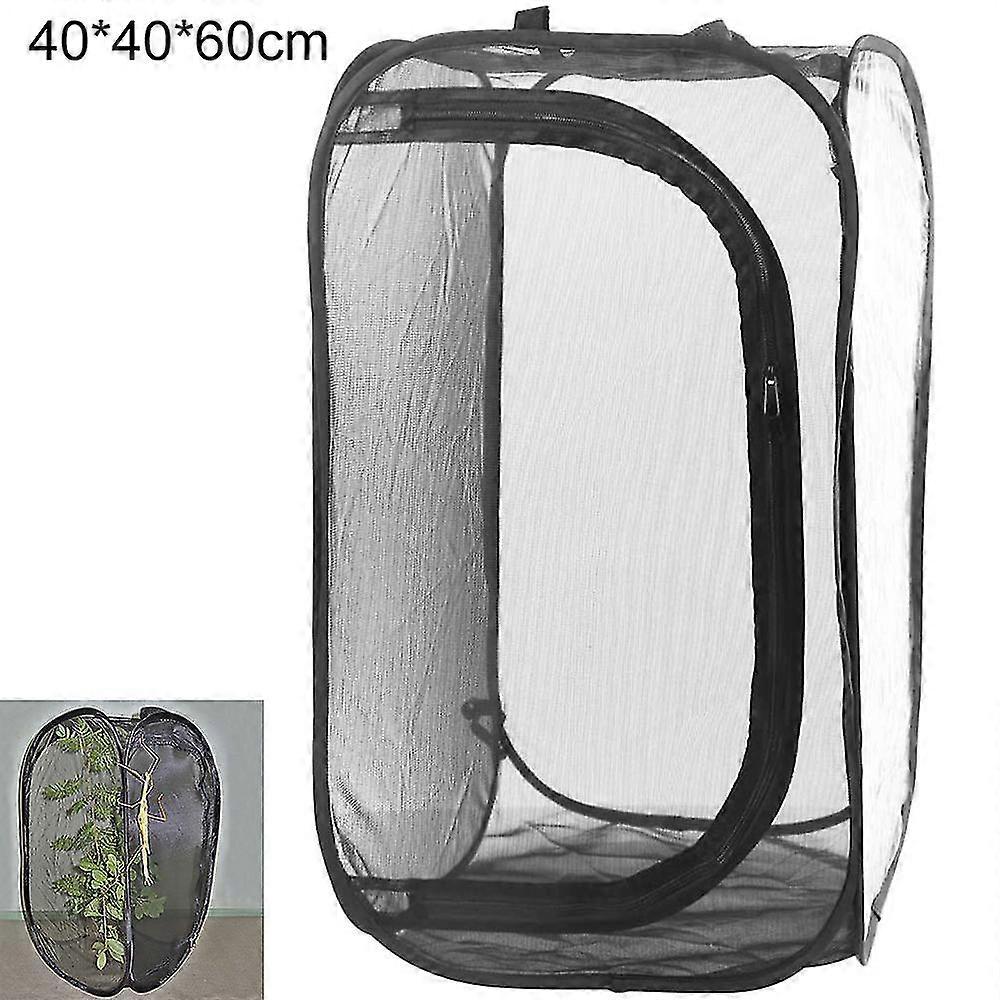 All Black Insect-proof Net Box Foldable Plant Greenhouse Light-116