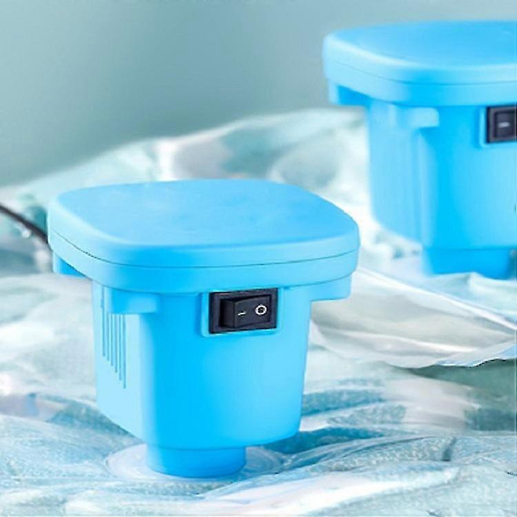 Party Electric Pump Double Hole Inflator Electric Pump blue